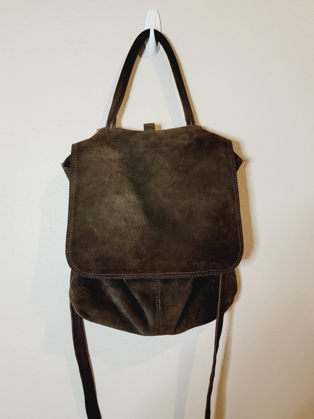 Vintage We The Free Pairs Suede Convertible Backpack Bag - Picture 7 of 13